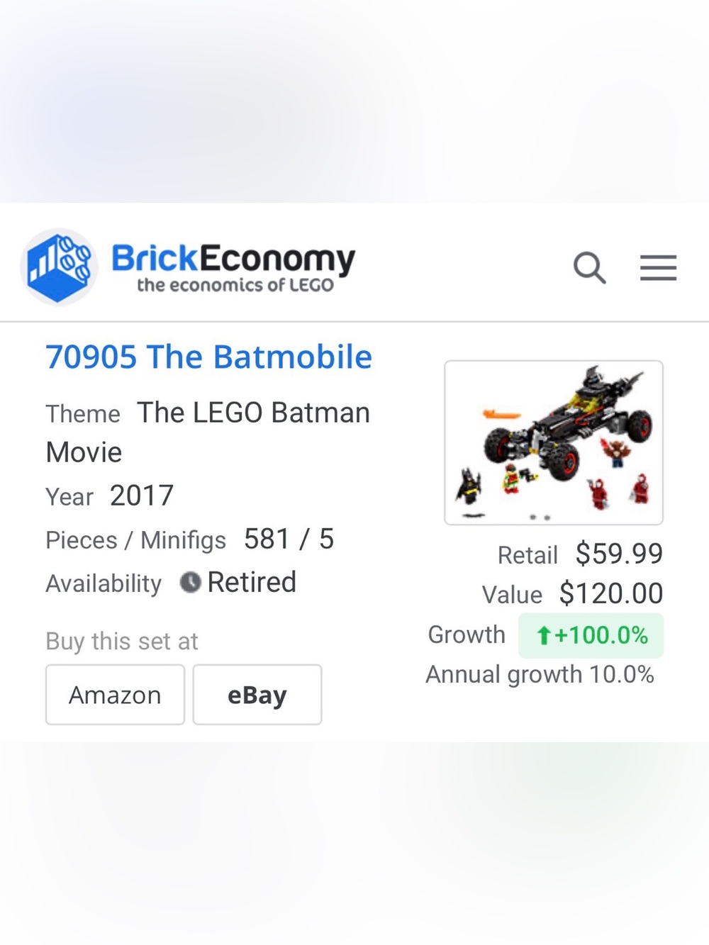 LEGO #70905 The Batmobile - Picture 16 of 16